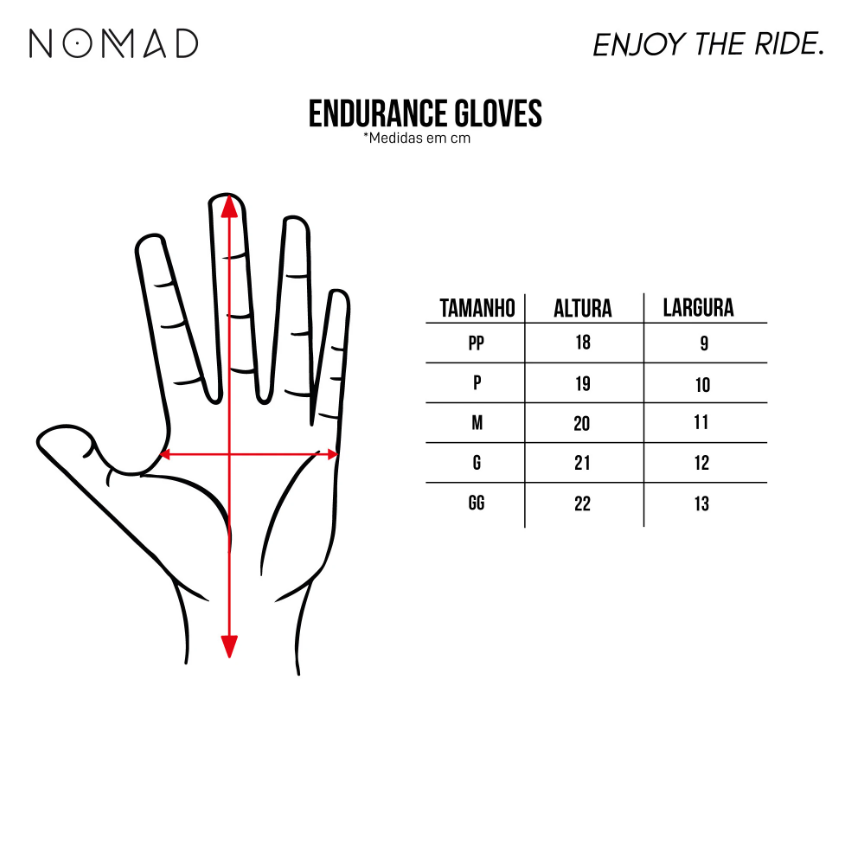 Luva Nomad MTB Trail - Dedo Longo