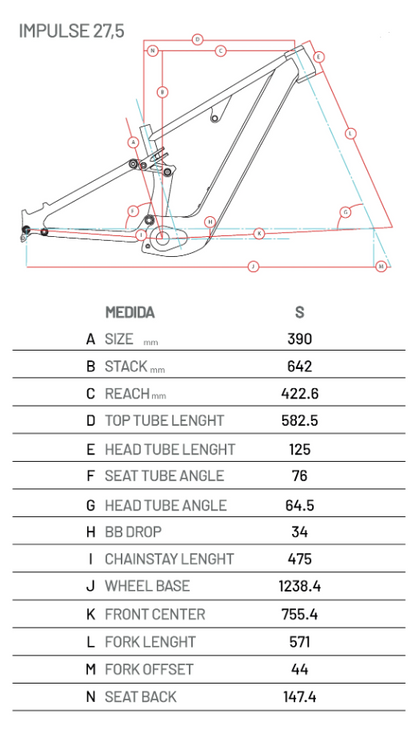 Bicicleta Impulse E-trail 27.5