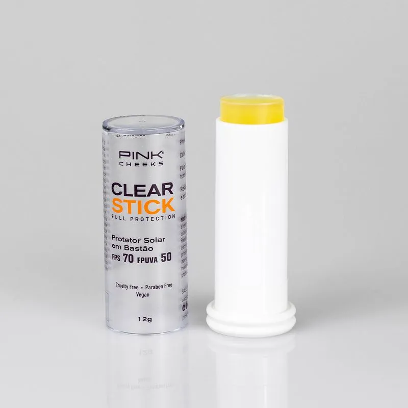 Protetor Solar Facial Pink Cheeks Clear Stick FPS70 / FPUVA50