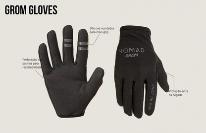 Luva Infantil Nomad Grom - Dedo Longo